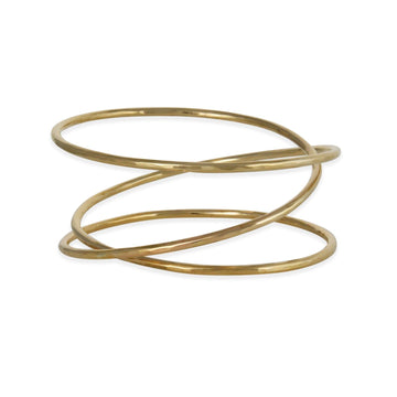 Zuzko Jewelry - Slinky Bangle Bracelet in Goldfill - The Clay Pot - Zuzko Jewelry - banglebracelet, bracelet, goldfill