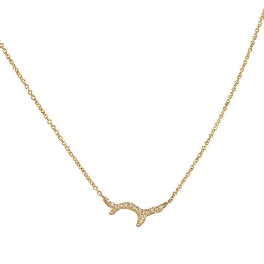 SALE - Diamond Branch Necklace - The Clay Pot - Misa Jewelry - 14k gold, Diamond, necklace, SALE