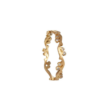 Jennifer Dawes - Relic Oak Band - The Clay Pot - Dawes Designs - 18k rose gold, Ring, Size 7