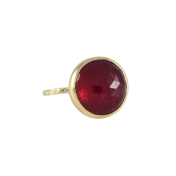 Emily Amey - Round Ruby Ring - The Clay Pot - Emily Amey - color, ring, ruby, Size 7, vday