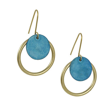Sibilia - Nazar Glacier Earrings - The Clay Pot - Sibilia - All Earrings, color, dangle earrings, Earring:Hoops