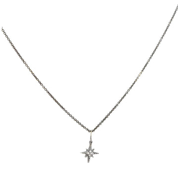 Sale - MINI Diamond STARBURST - The Clay Pot - Sydney Evan - 14k gold, Charm, Diamond, Necklace, star