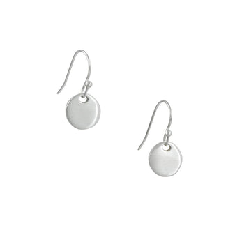 Philippa Roberts - Small Circle Earrings - The Clay Pot - Philippa Roberts - All Earrings, d, dangle earrings, Sterling Silver, Style:Dangle Earrings