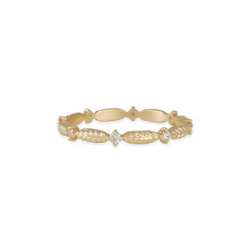 Megan Thorne - Evergreen Eternity Band in 18K Yellow Gold - The Clay Pot - Megan Thorne - 18k gold, classic, Diamonds, eternity band, eternityband, eternitybands, ring, Size 6, womansband, womansbands, womensweddingbands, womenweddingband