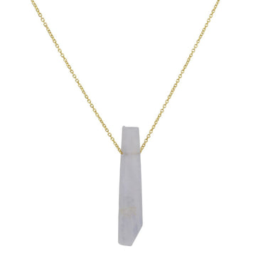 Margaret Solow - Raw Chalcedony on a Chain - The Clay Pot - Margaret Solow - 14k gold, chalcedony, color