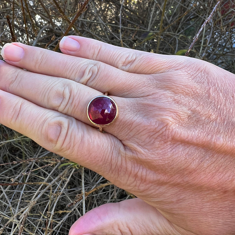 Emily Amey - Round Ruby Ring