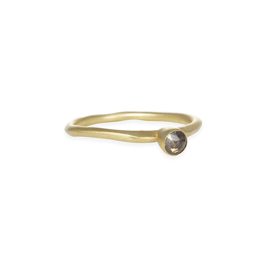 Rebecca Overmann - Grey Diamond Water Ring - The Clay Pot - Rebecca Overmann - 14k gold, diamond, ring, Size 6