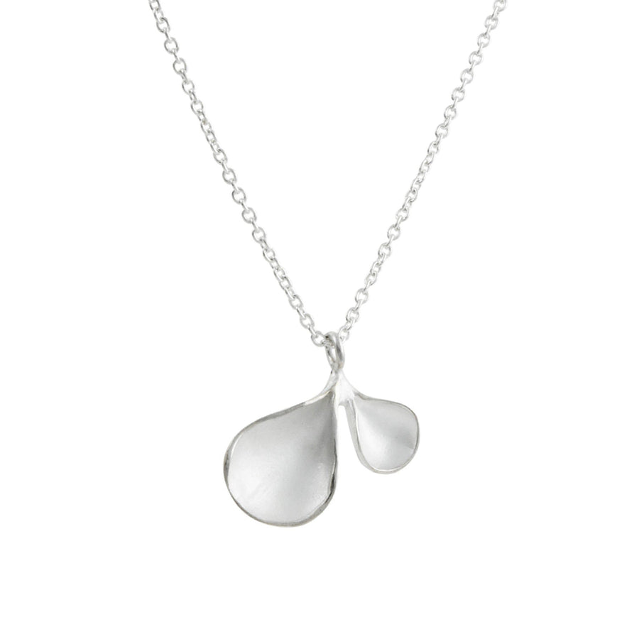 Sarah Richardson - Double Petal Necklace in Sterling Silver - The Clay Pot - Sarah Richardson - necklace, Sterling Silver