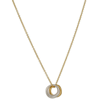 Philippa Roberts - Double Circles Necklace - The Clay Pot - Philippa Roberts - Mixed Metals, necklace, Sterling Silver, vermeil