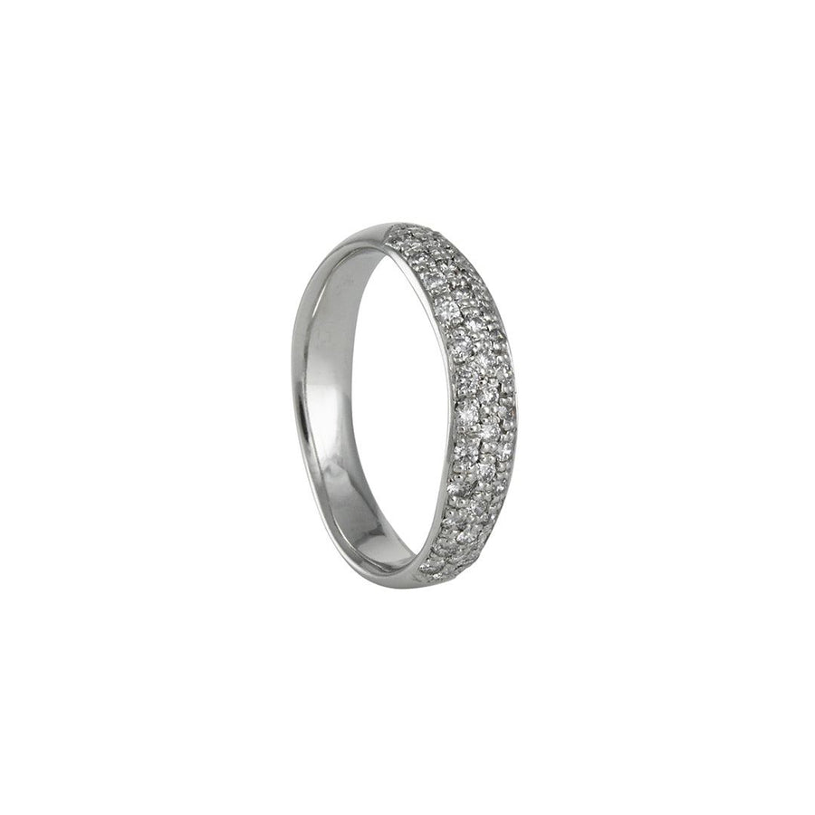 SALE - Pave Perfection Diamond Band - The Clay Pot - Anne Sportun - 14k white gold, eternity band, realreal, ring, SALE, Size 6.5, weddingband, womansband