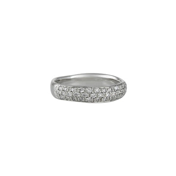 SALE - Pave Perfection Diamond Band - The Clay Pot - Anne Sportun - 14k white gold, eternity band, realreal, ring, SALE, Size 6.5, weddingband, womansband