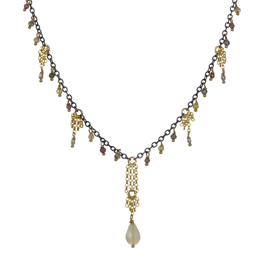 Kate Winternitz - Colette Necklace with Sapphires and Opal