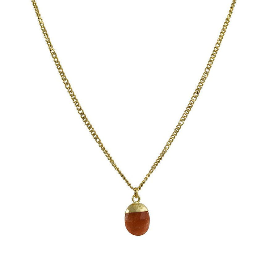 A. V. Max - Sunstone Bud Drop Necklace - The Clay Pot - A.V. Max - goldfill, necklace, sunstone