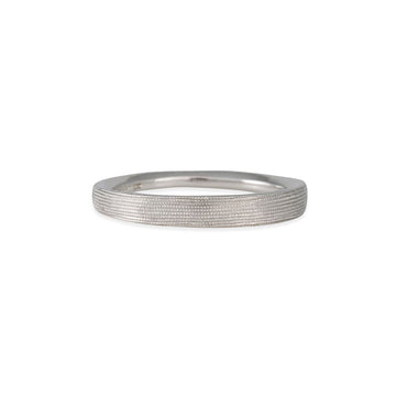 SALE - Tapered Fern Finish Band - The Clay Pot - Sholdt Designs - platinum, ring