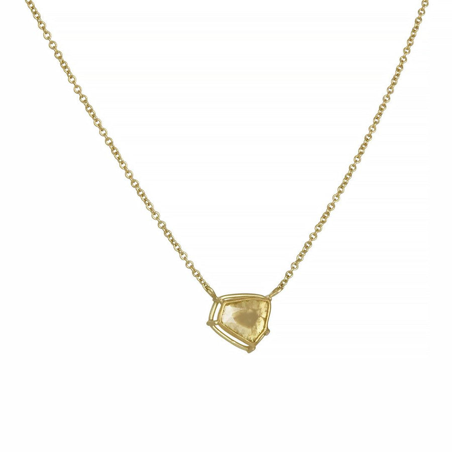 SALE - One of a Kind Diamond Slice Necklace - The Clay Pot - Tura Sugden - 18k gold, classic, diamond, necklace, oneofakind, SALE, splurge, Style:Single Pendant