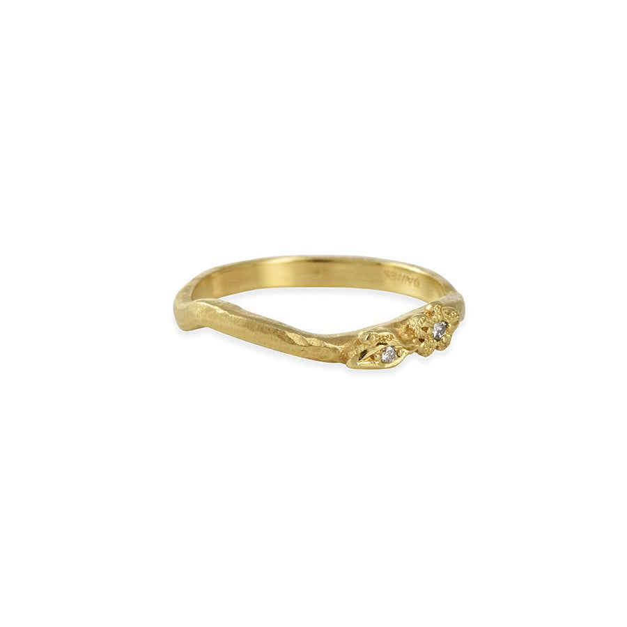 Jennifer Designs - Stack Bouquet Diamond Ring - The Clay Pot - Dawes Designs - 18k gold, diamond, Size 6, wedding band, weddingband, weddingbands, womensweddingbands, womenweddingband