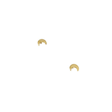 Adorn512 - Moon Studs - The Clay Pot - Adorn512 - All Earrings, crescent, delicate, Earrings:Studs, goldplated, lunar, moon, motherday, mothersday, studs, Style:Studs