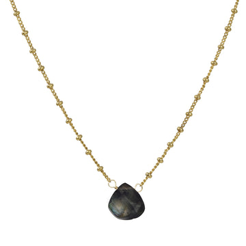 A.V. Max - Dainty Black Labradorite Necklace