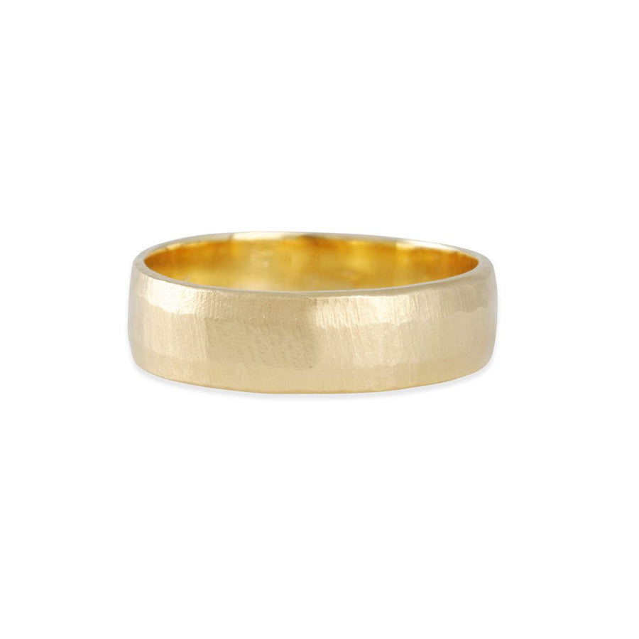 Jennifer Dawes Design - Wide Beveled Edge Band - The Clay Pot - Dawes Designs - 18k gold, mensband, ring, Size 10