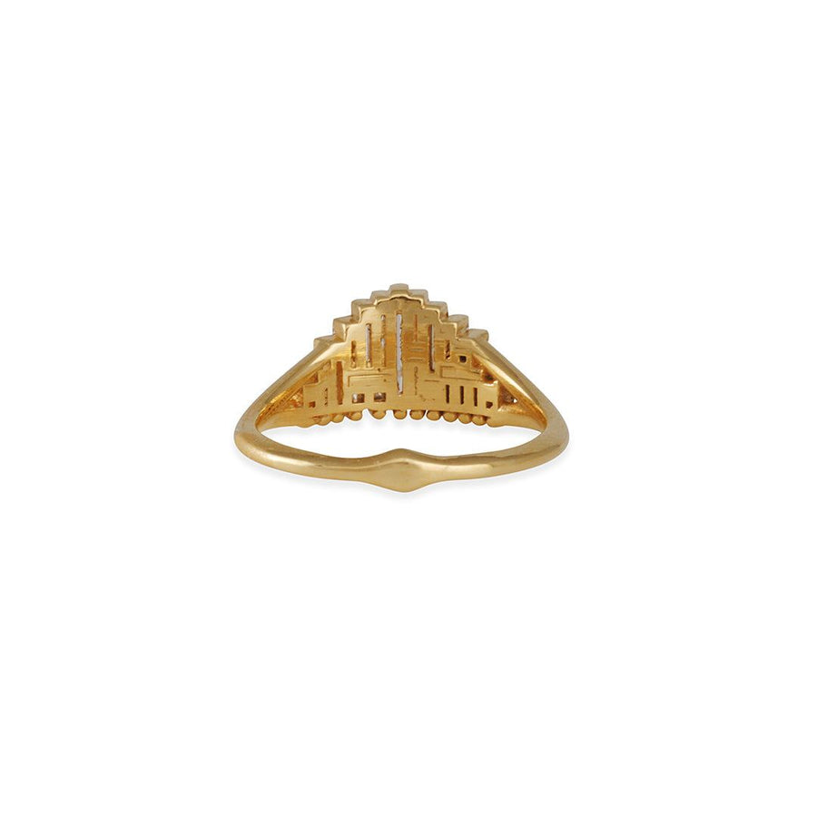 Artëmer - Art Deco Baguette Diamond Cluster Ring - The Clay Pot - Artemer Studio - 18k gold, Diamond, engagementring, ring, Size 6, splurge