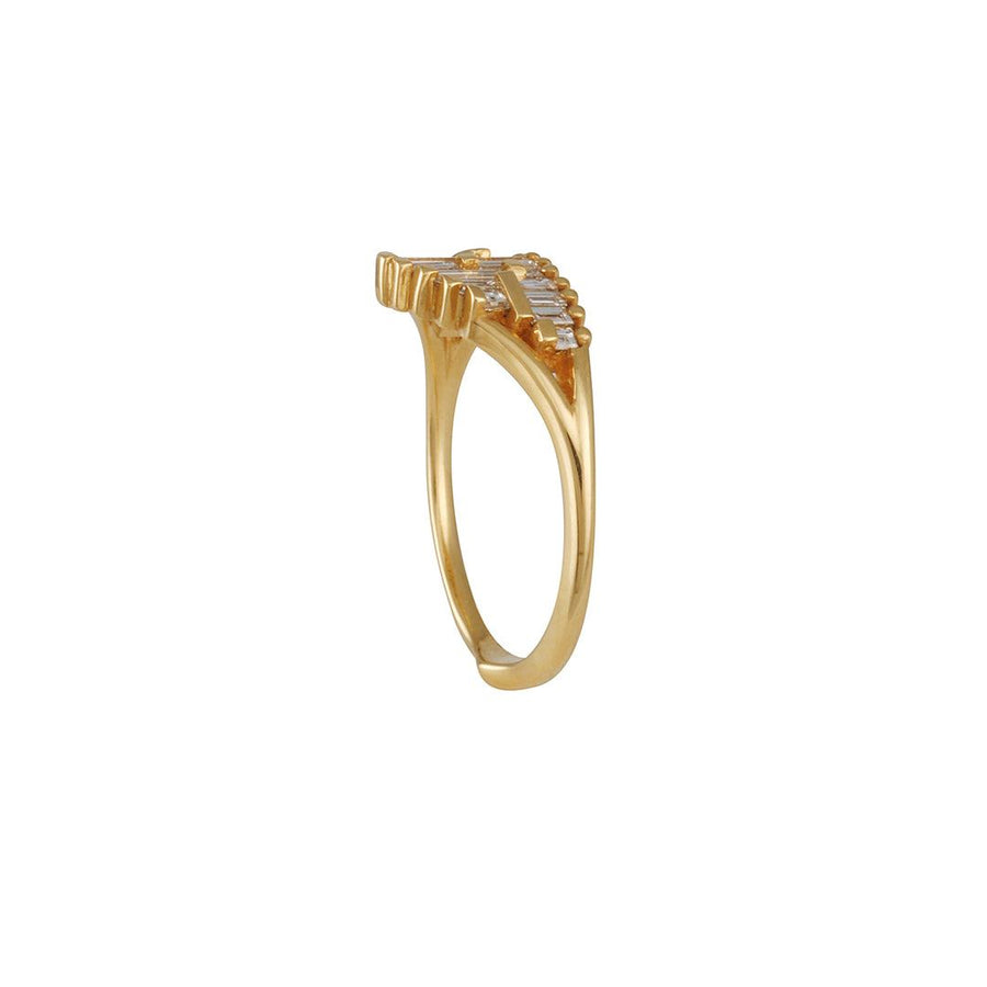 Artëmer - Art Deco Baguette Diamond Cluster Ring - The Clay Pot - Artemer Studio - 18k gold, Diamond, engagementring, ring, Size 6, splurge