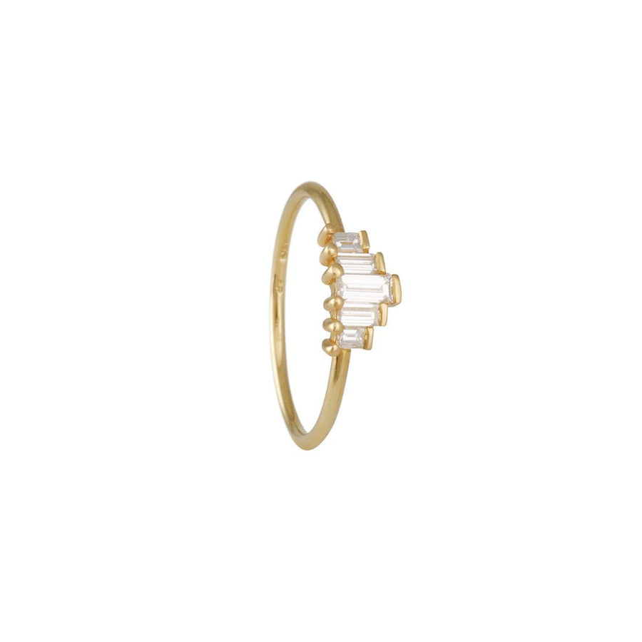 Artëmer - Five Baguette Diamond Rings - The Clay Pot - Artemer Studio - 18k gold, diamond, engagementring, ring, splurge, womens, womensweddingbands