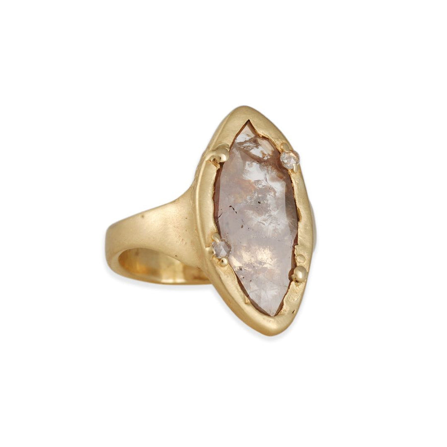 Atelier Narcé - North South Marquise Rose Cut Diamond Ring - The Clay Pot - Atelier Narce - Diamond, mothers, mothersday, mothersdaytrunkshow, mothesdaytrunk, ring, Size 6.5