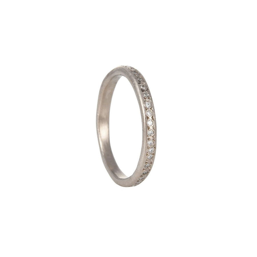 SALE - Diamond Eternity Ring - The Clay Pot - Yasuko Azuma - diamond, palladium, ring, SALE, Size 6