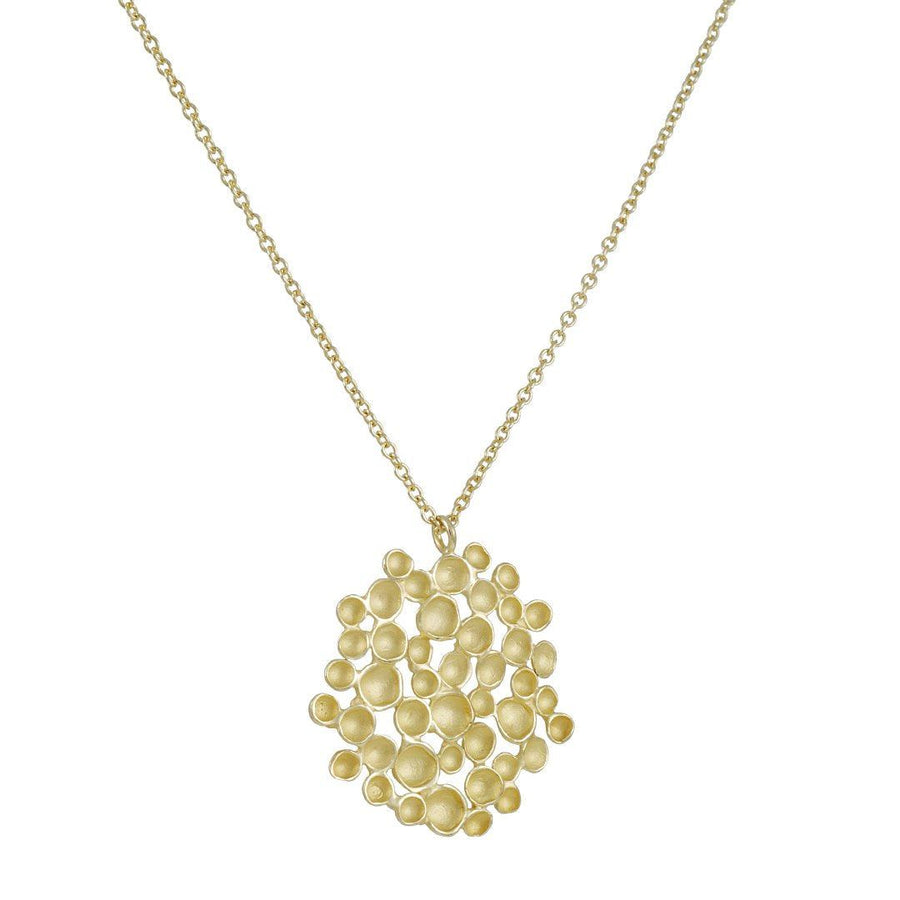 Sarah Richardson - Large Champagne Pod Pendant Necklace in Gold Vermeil - The Clay Pot - Sarah Richardson - consignment, necklace, Style:Single Pendant