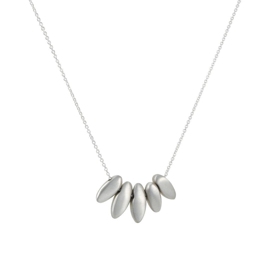 Philippa Roberts - Five Silver Nuggets Necklace - The Clay Pot - Philippa Roberts - Necklace, silver