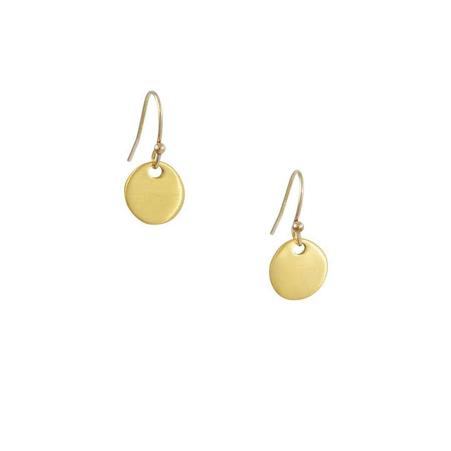 Philippa Roberts - Small Circle Earrings in Gold Vermeil - The Clay Pot - Philippa Roberts - All Earrings, d, dangle earrings, Style:Dangle Earrings, vermeil