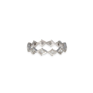 Varna - Diamond Shape Eternity Band - The Clay Pot - Varna - diamond, Platinum, ring, Size 6.5