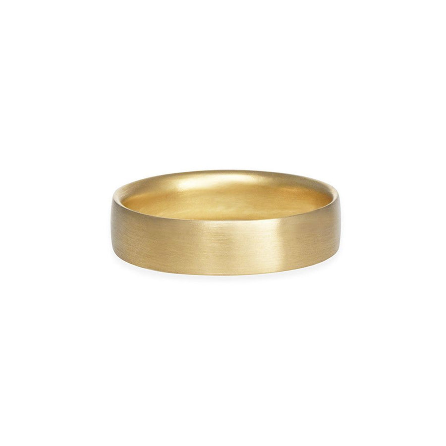 Carla Caruso - Large Gold Flat Band - The Clay Pot - Carla Caruso - 14k gold, ring, Size 9