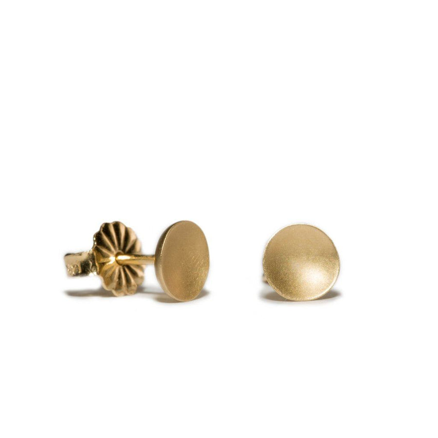 Carla Caruso - Medium Polkadot Stud Earrings - The Clay Pot - Carla Caruso - 14k gold, All Earrings, consignment, delicatejewelry, earrings, mothers, mothersday, mothersdaytrunkshow, mothesdaytrunk, studs