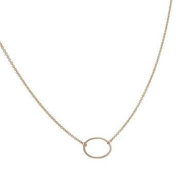 Carla Caruso - Mini Oval Necklace - The Clay Pot - Carla Caruso - 14k gold, necklace