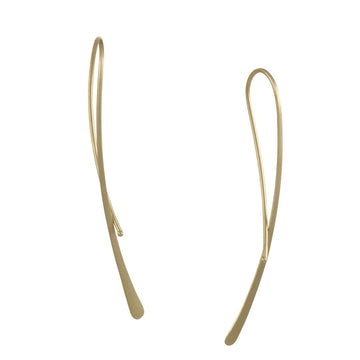 Carla Caruso - Swoop Hoops - The Clay Pot - Carla Caruso - 14k gold, All Earrings, dangle earrings, Earring:Hoops, Hoops, Style:Dangle Earrings, Style:Hoops