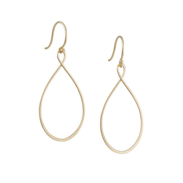 Carla Caruso - Teardrop Keyhole Earrings - The Clay Pot - Carla Caruso - 14k gold, acuumula, All Earrings, dangle earrings, dropearrings, earrings, mothersday, Style:Dangle Earrings