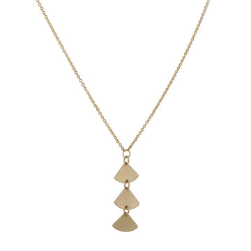 Carla Caruso - Three Ginko Leaf Necklace - The Clay Pot - Carla Caruso - 14k gold, mothersday, necklace