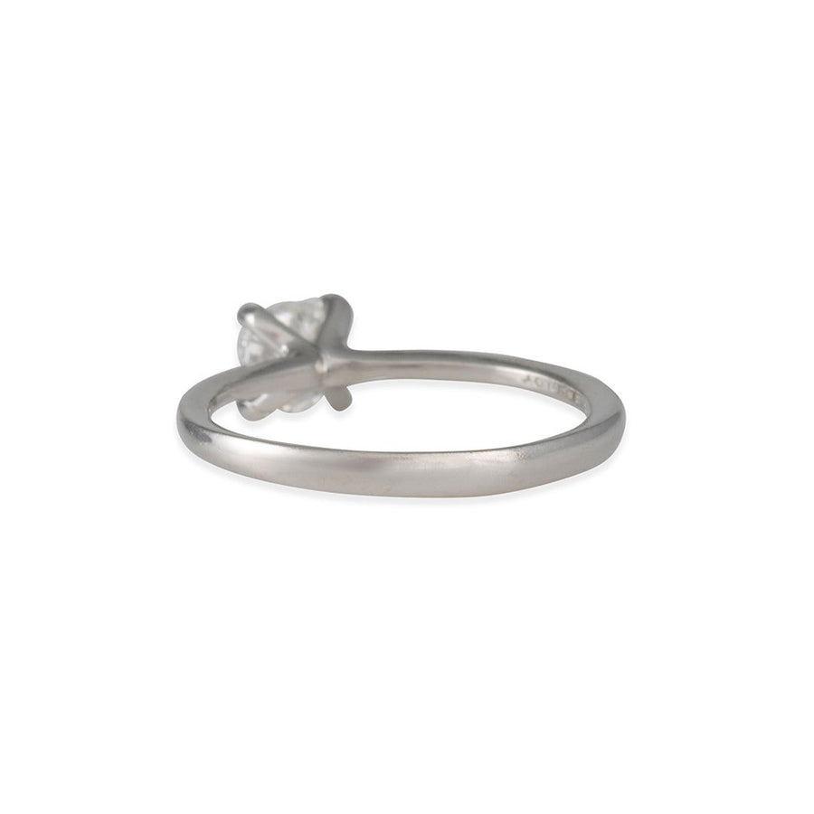 Sholdt Design - Petite Prong Solitaire With Round Diamond in Platinum - The Clay Pot - Sholdt Designs - Diamond, platinum, Ring, Size 6