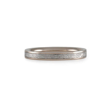 Chris Ploof - Sirius Meteorite Band - The Clay Pot - Chris Ploof - 18k gold, Crystal, mensweddingband, ring, Size 7, wedding band