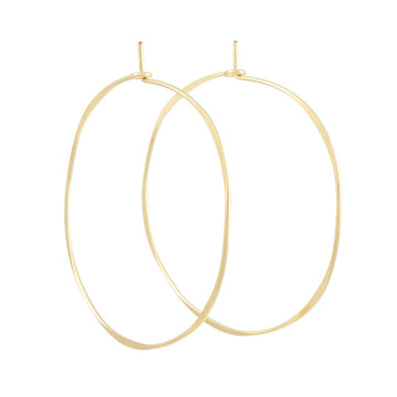 Christine Fail - Extra Large Round Hoop Earrings in Goldfill - The Clay Pot - Christine Fail - All Earrings, goldfill, hoops