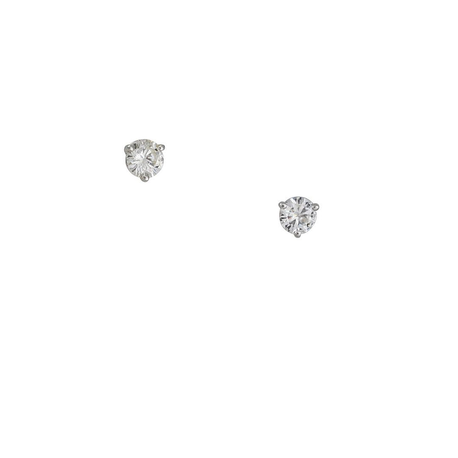 CP Collection - .50cttw Diamond Studs - The Clay Pot - CP Collection - 14k white gold, All Earrings, anniversary, classic, diamond, earrings, Earrings:Studs, graduation, holiday, splurge, studs, vday