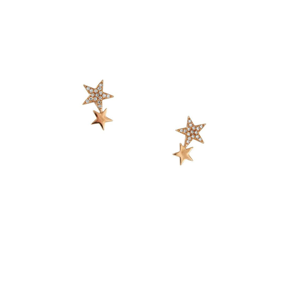 CP Collection - Dancing Stars Earrings - The Clay Pot - CP Collection - 14k gold, All Earrings, diamond, Earrings:Studs, studs