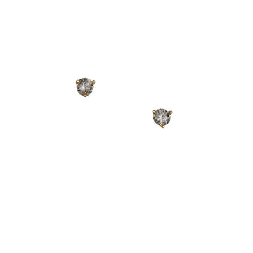 Cp Collections - Salt and Pepper 3mm Diamond Studs - The Clay Pot - CP Collection - 14k gold, All Earrings, diamond, studs