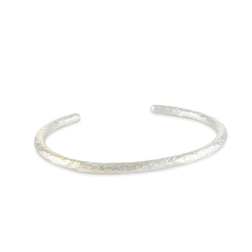Sarah McGuire - Heavy Hammered T-shirt Cuff Bracelet - The Clay Pot - Sarah McGuire - bracelet, cuff, cuffbracelet, sterling, Sterling Silver