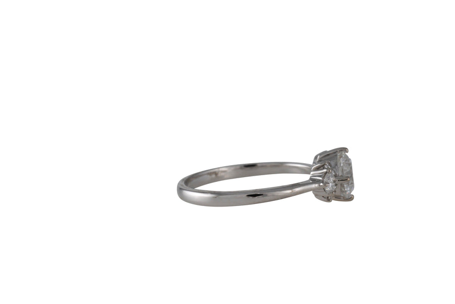 Lori McLean - Slipper Ring with Lab Grown Diamond - The Clay Pot - Lori McLean - 14k gold, 14k white gold, Diamond, engagement ring, engagementring, ring, Size 6