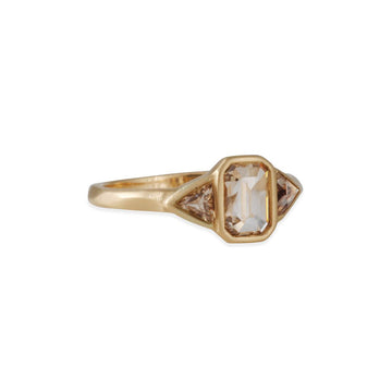 Rebecca Overmann - Champagne Diamond Engagement Ring - The Clay Pot - Rebecca Overmann - 14k gold, champagnediamond, engagement ring, engagementring, ring, Size 7