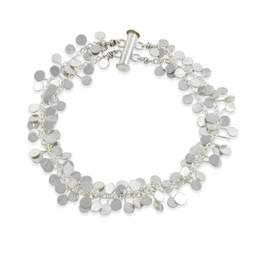 Zuzko Jewelry - Coined Bracelet in Bright Sterling Silver - The Clay Pot - Zuzko Jewelry - bracelet, bracelets, holiday, Sterling Silver