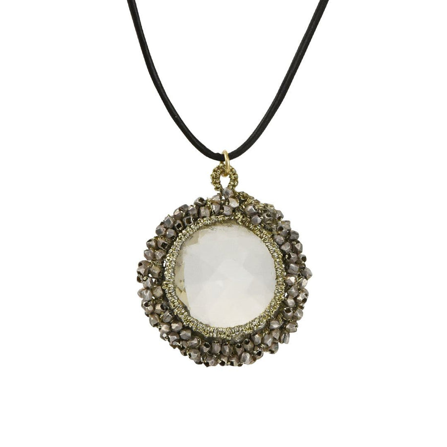 Danielle Welmond - Urchin Caged Crystal Quartz Necklace - The Clay Pot - Danielle Welmond - necklace