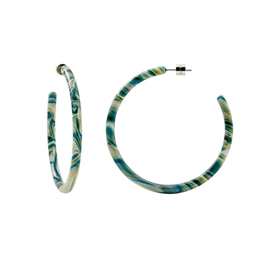 Machete - Large Hoops in Stromanthe - The Clay Pot - Machete - All Earrings, Earring:Hoops, Hoops, Syle:Hoops